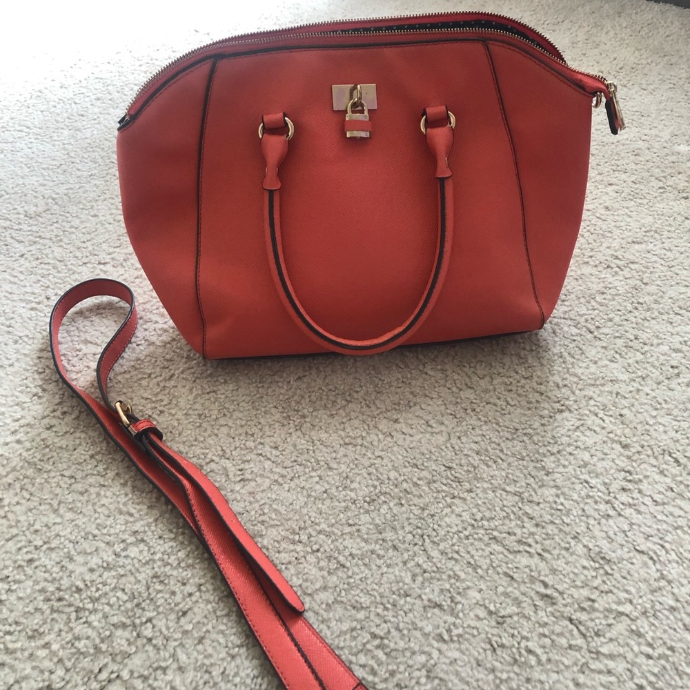 Call it Spring Peach Coral colored Handbag - satchel